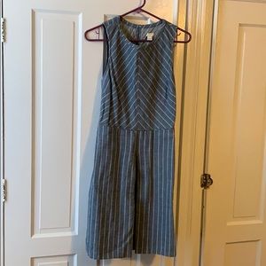 JCrew denim striped dress, size 8.